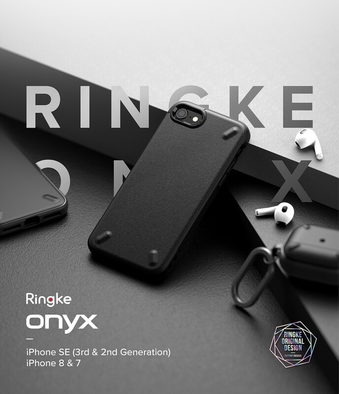 Onyx Military-Grade Slim Case for iPhone SE 3rd Gen (2022) - Black
