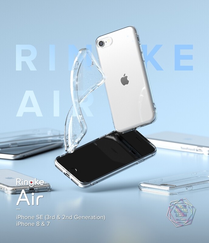 Air Super Slim Protective Case for iPhone SE 3rd Gen (2022) - Glitter Clear