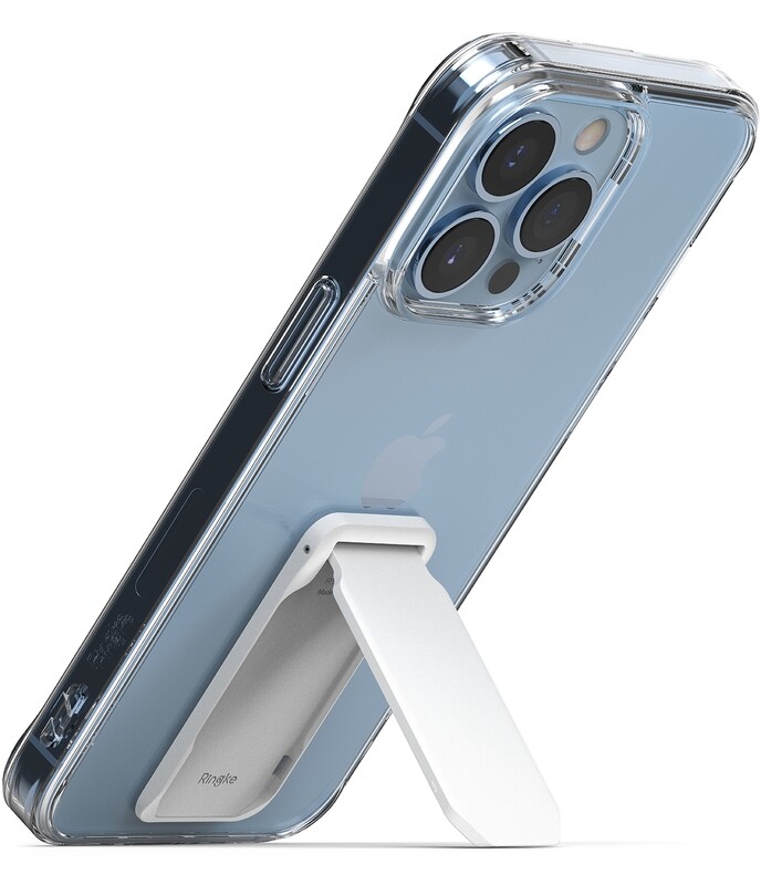 Outstanding Mini Universal Semi-Automated Mobile Phone Stand - White