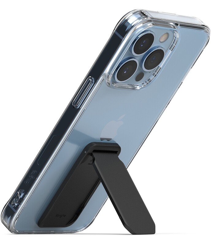 Outstanding Mini Universal Semi-Automated Mobile Phone Stand - Black