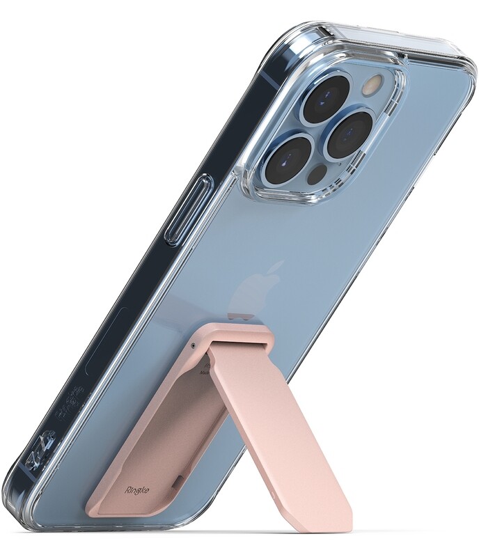 Outstanding Mini Universal Semi-Automated Mobile Phone Stand - Peach Pink