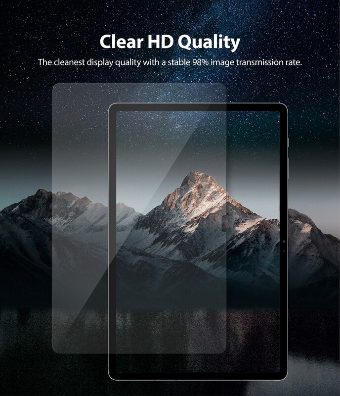 Premium Full Coverage Tempered Glass Screen Protector for Galaxy Tab S8 Plus / Tab S7 Plus / Tab S7 FE