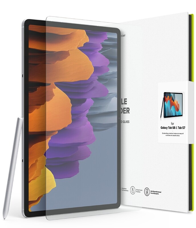 Premium Full Coverage Tempered Glass Screen Protector for Galaxy Tab S8 / Tab S7