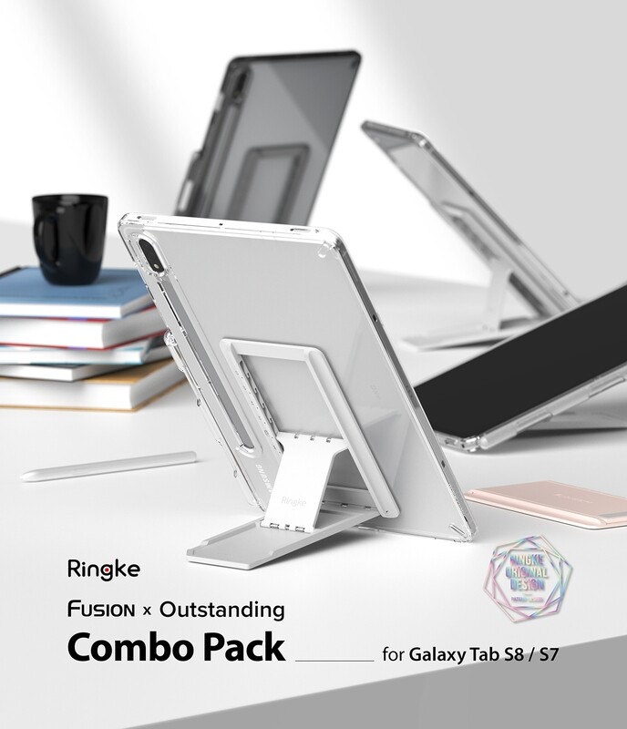 Fusion for Galaxy Tab S8 / Tab S7 (11 inch) case & Outstanding Semi-Automated Stand