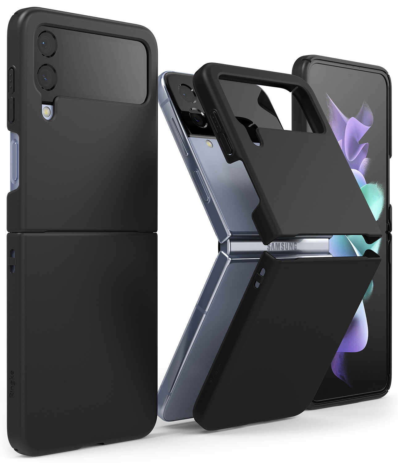Slim Protective Case for Galaxy Z Flip4 - Black