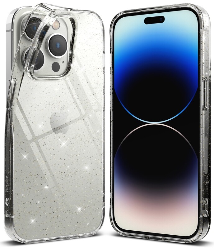 Air for iPhone 14 Pro Super Slim Protective Case - Glitter Clear