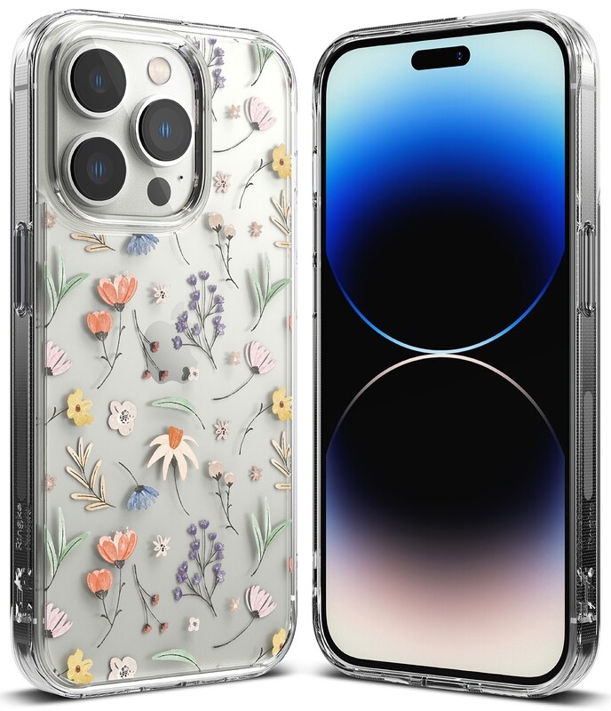 Fusion Design for iPhone 14 Pro Military-Grade Slim Protective Case - Dry Flowers