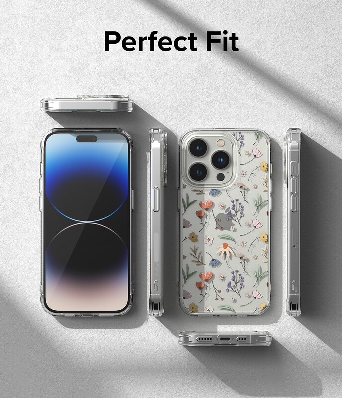 Fusion Design for iPhone 14 Pro Military-Grade Slim Protective Case - Dry Flowers