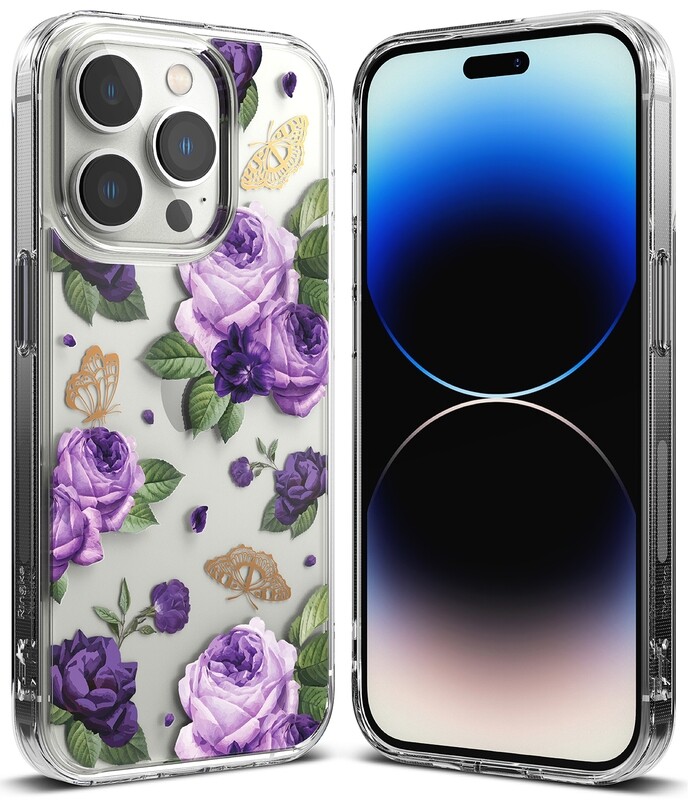 Fusion Design for iPhone 14 Pro Military-Grade Slim Protective Case - Purple Rose