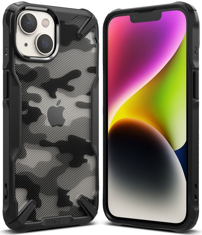 Fusion X for iPhone 14 Plus Military-Grade Slim Protective Case - Camo Black