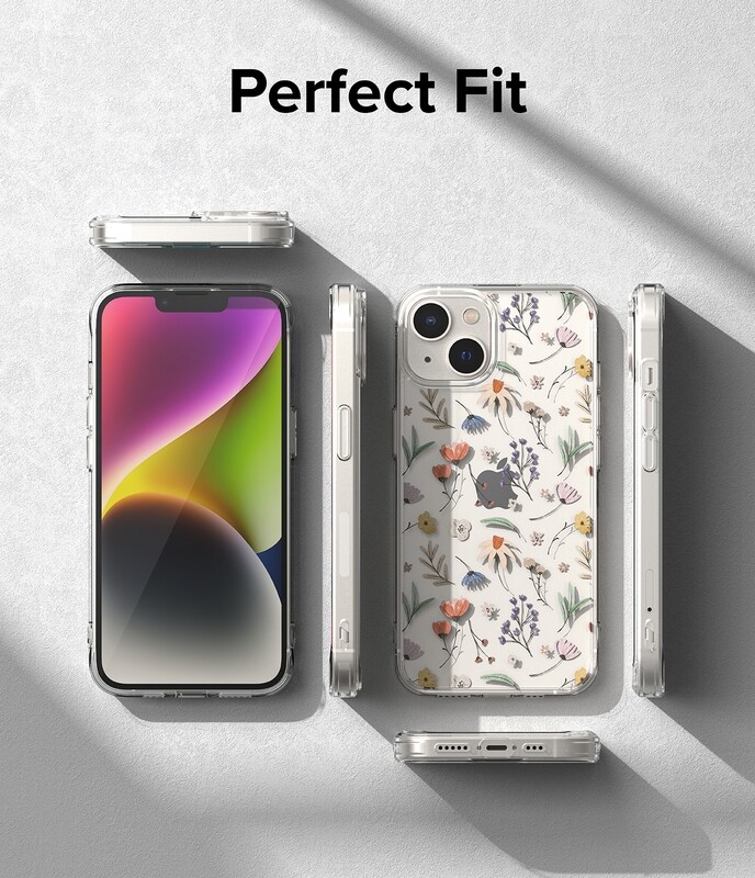 Fusion Design for iPhone 14 Plus Military-Grade Slim Protective Case - Dry Flowers