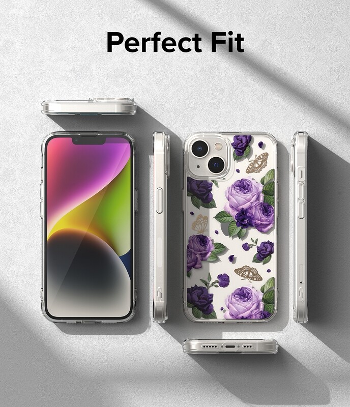 Fusion Design for iPhone 14 Military-Grade Slim Protective Case - Purple Rose