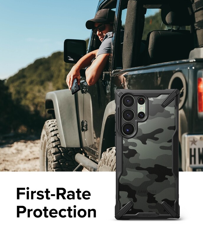 Fusion X for Galaxy S23 Ultra Military-Grade Slim Protective Case - Camo Black