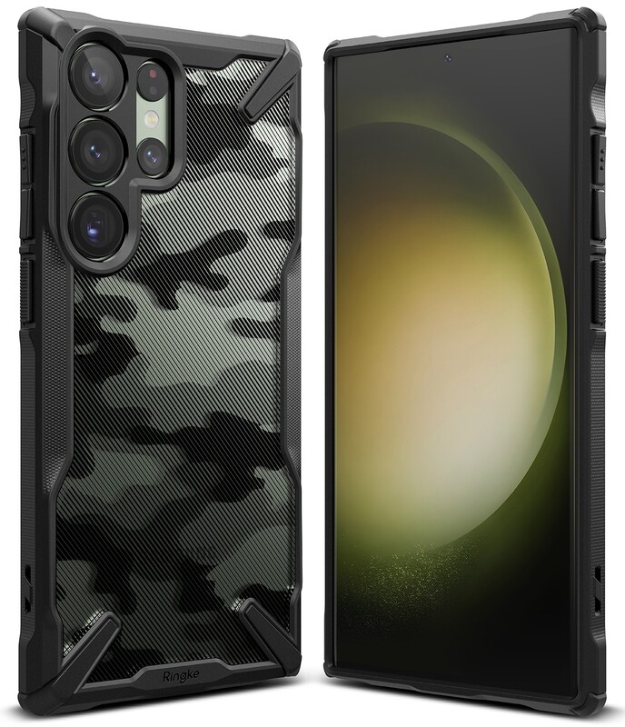 Fusion X for Galaxy S23 Ultra Military-Grade Slim Protective Case - Camo Black