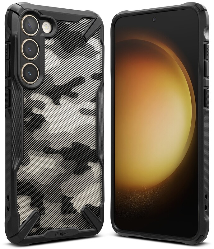 Fusion X for Galaxy S23 Plus Military-Grade Slim Protective Case - Camo Black