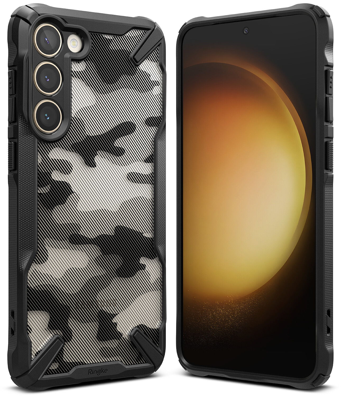 Fusion X for Galaxy S23 Military-Grade Slim Protective Case - Camo Black