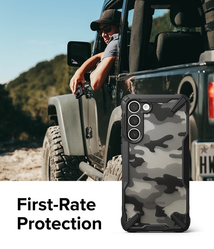 Fusion X for Galaxy S23 Military-Grade Slim Protective Case - Camo Black