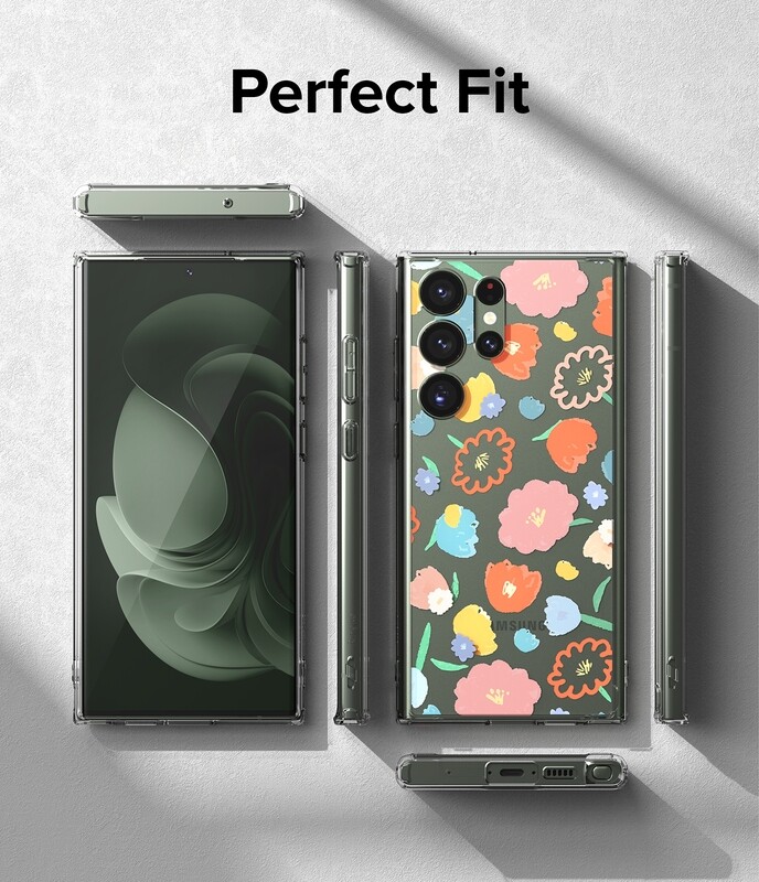 Fusion Design for Galaxy S23 Ultra Military-Grade Slim Protective Case - Floral