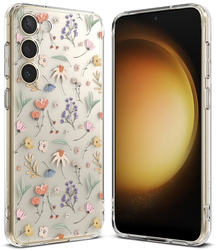 Fusion Design for Galaxy S23 Military-Grade Slim Protective Case - Dry Flowers