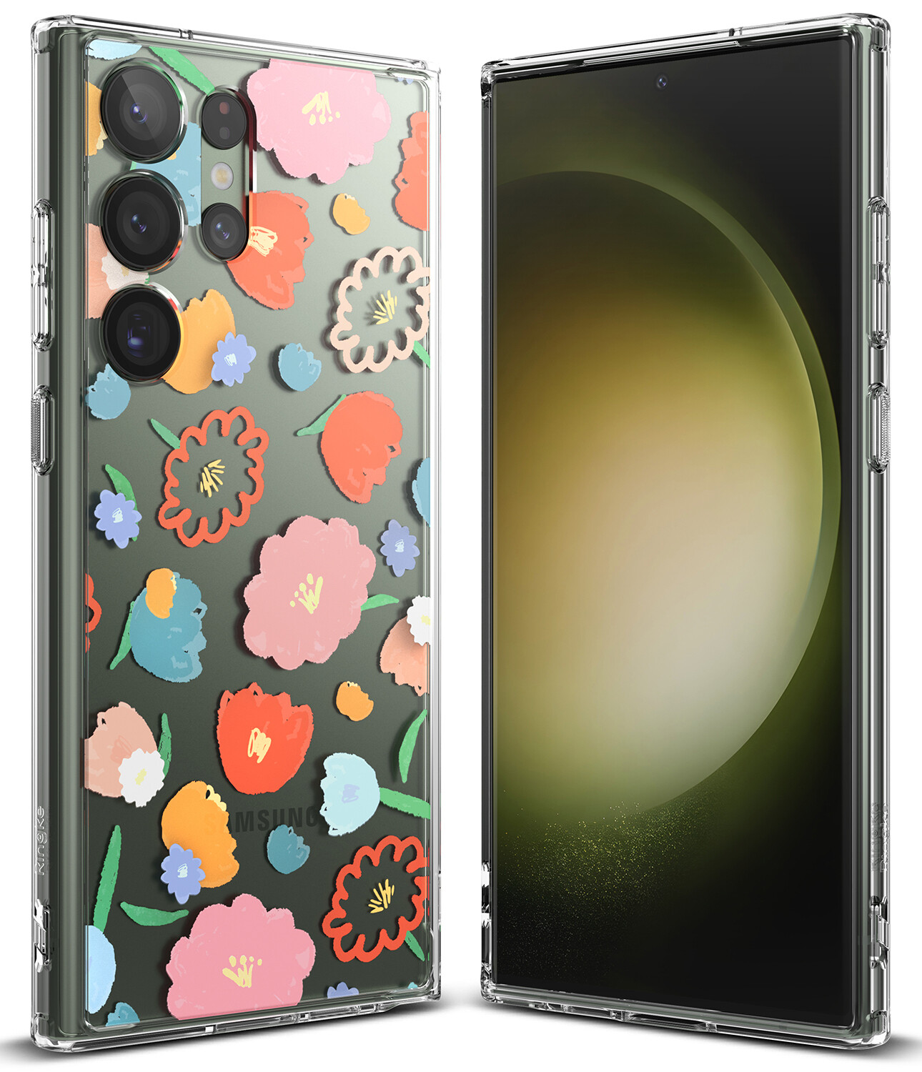 Fusion Design for Galaxy S23 Ultra Military-Grade Slim Protective Case - Floral