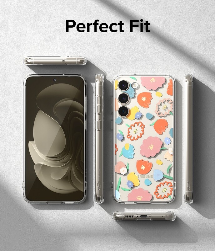Fusion Design for Galaxy S23 Military-Grade Slim Protective Case -Floral