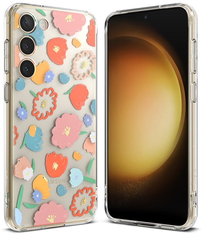 Fusion Design for Galaxy S23 Military-Grade Slim Protective Case -Floral