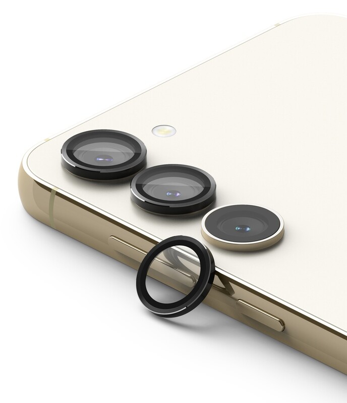 Camera Lens Protectors with Aluminium Alloy Frames for Galaxy S23 / Galaxy S23 Plus (Set) - Black