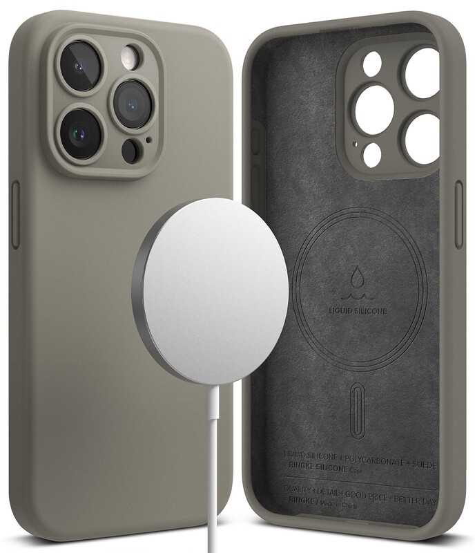 SI for iPhone 15 Pro Max MagSafe Accessories Case - Grey