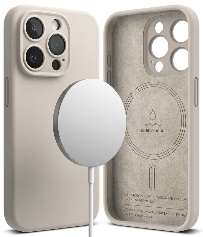 SI for iPhone 15 Pro MagSafe Accessories Case - Stone