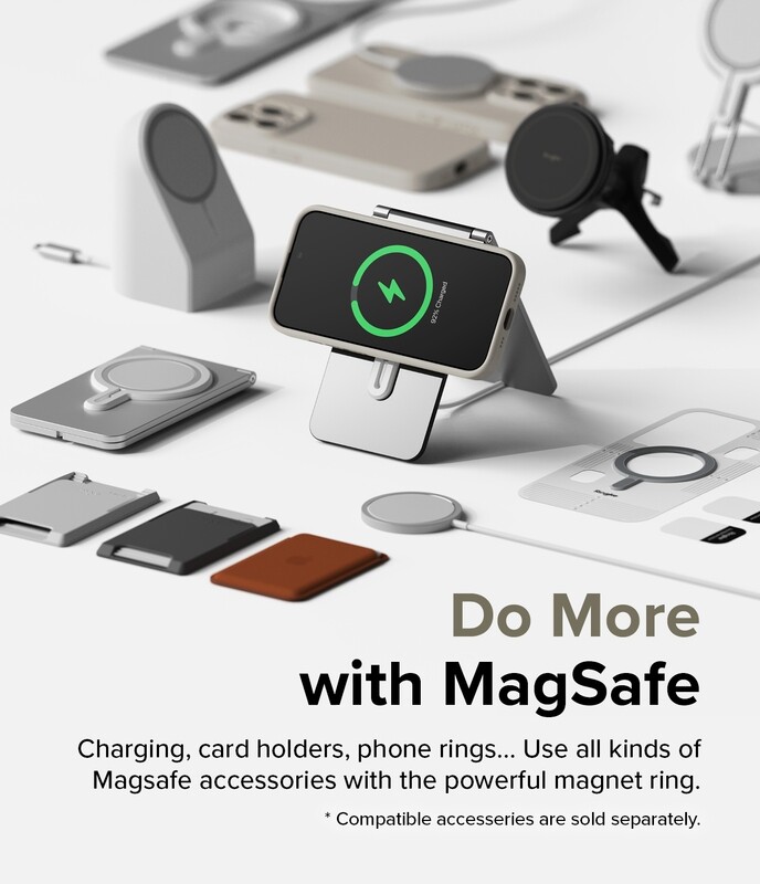 SI for iPhone 15 Pro MagSafe Accessories Case - Stone