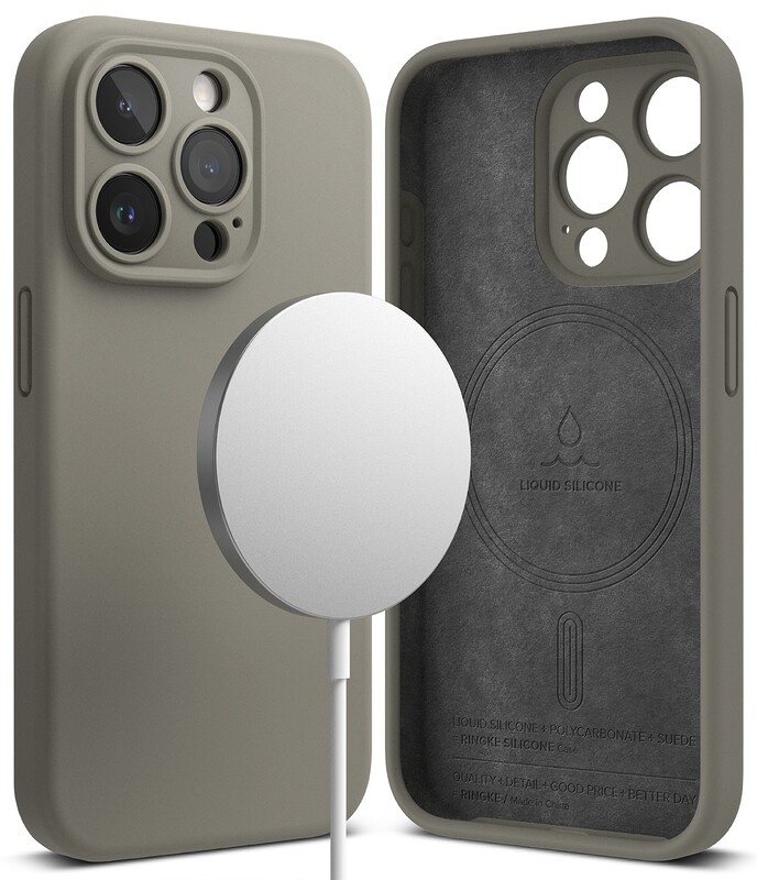 SI for iPhone 15 Pro MagSafe Accessories Case - Grey
