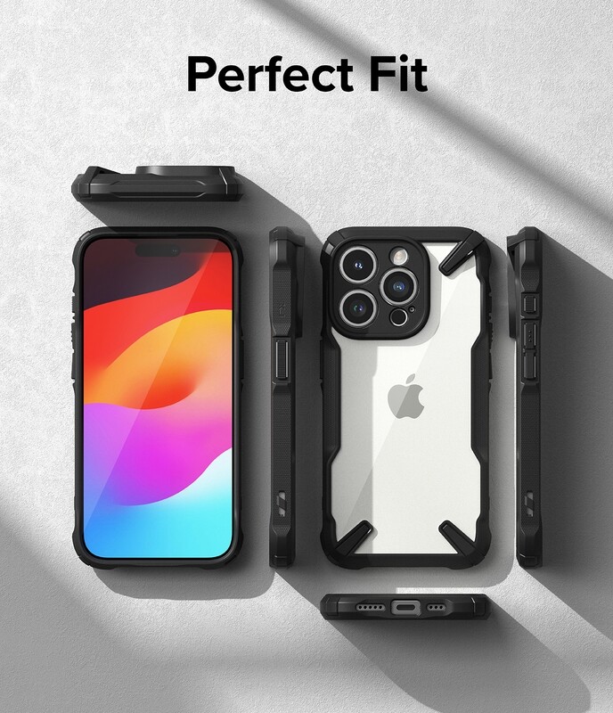 Fusion X for iPhone 15 Pro Military-Grade Slim Protective Case - Black