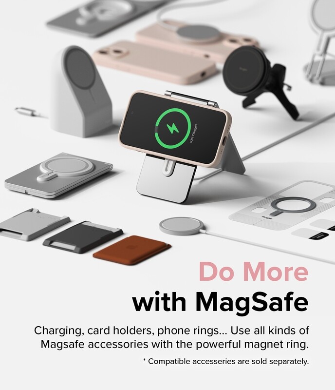 SI for iPhone 15 Plus MagSafe Accessories Case - Pink Sand