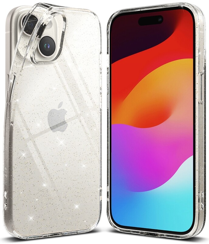Air for iPhone 15 Super Slim Protective Case - Glitter Clear