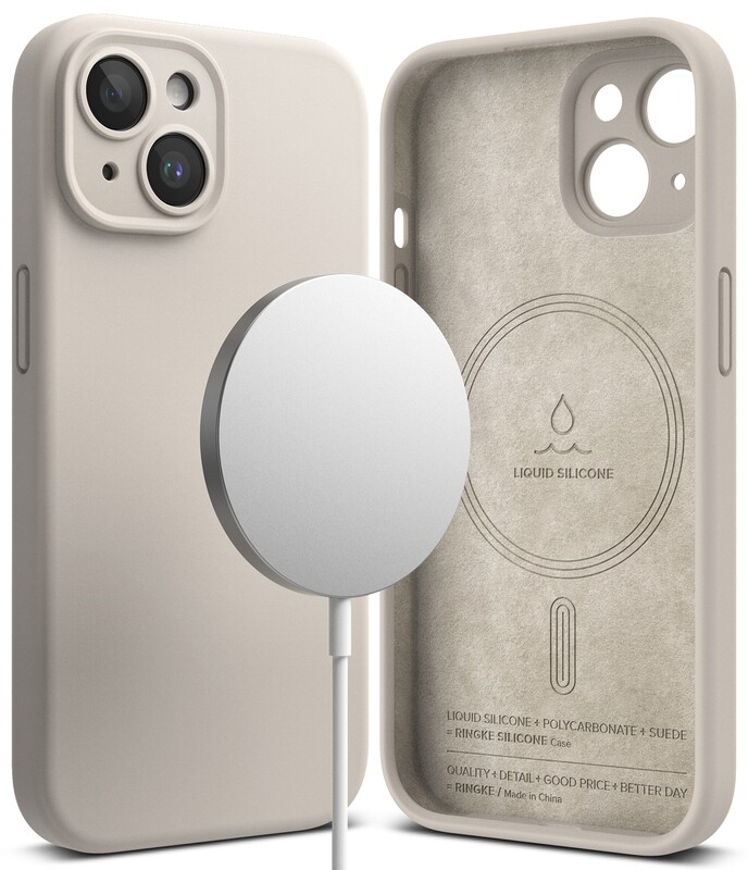 SI for iPhone 15 MagSafe Accessories Case - Stone