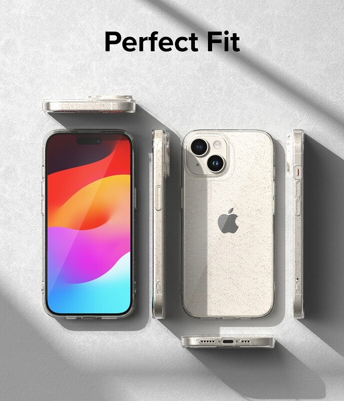 Air for iPhone 15 Super Slim Protective Case - Glitter Clear