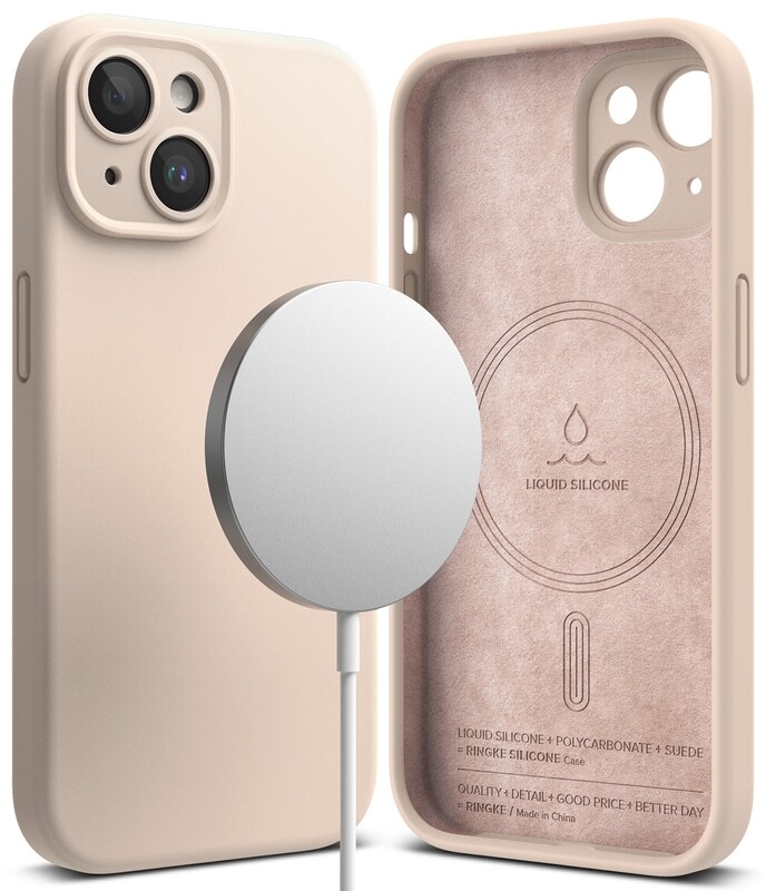 SI for iPhone 15 MagSafe Accessories Case - Pink Sand