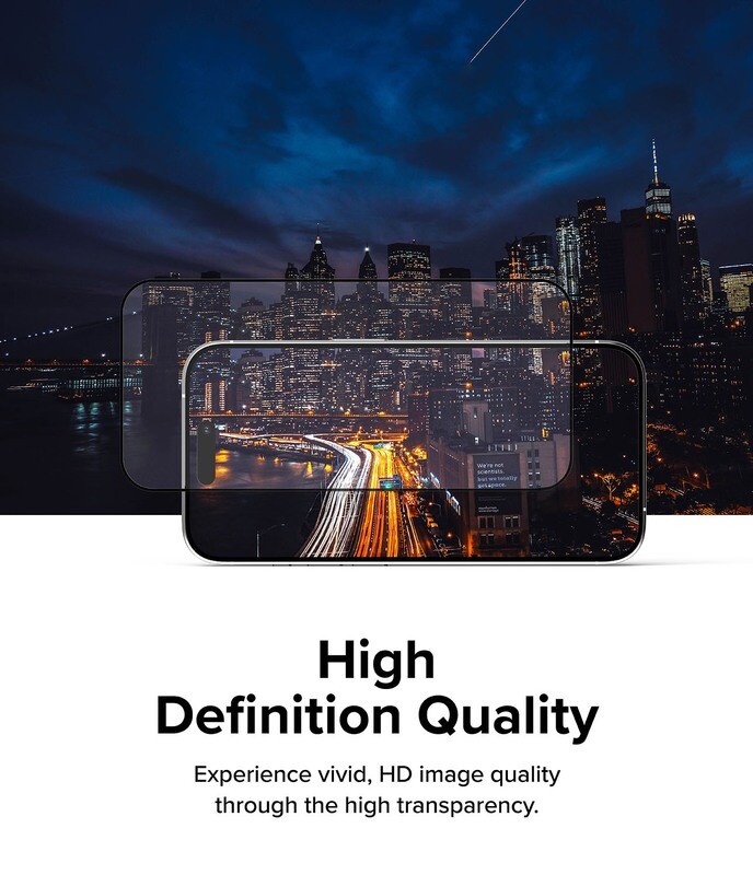 Premium Tempered Glass Screen Protector for iPhone 15 Pro Max