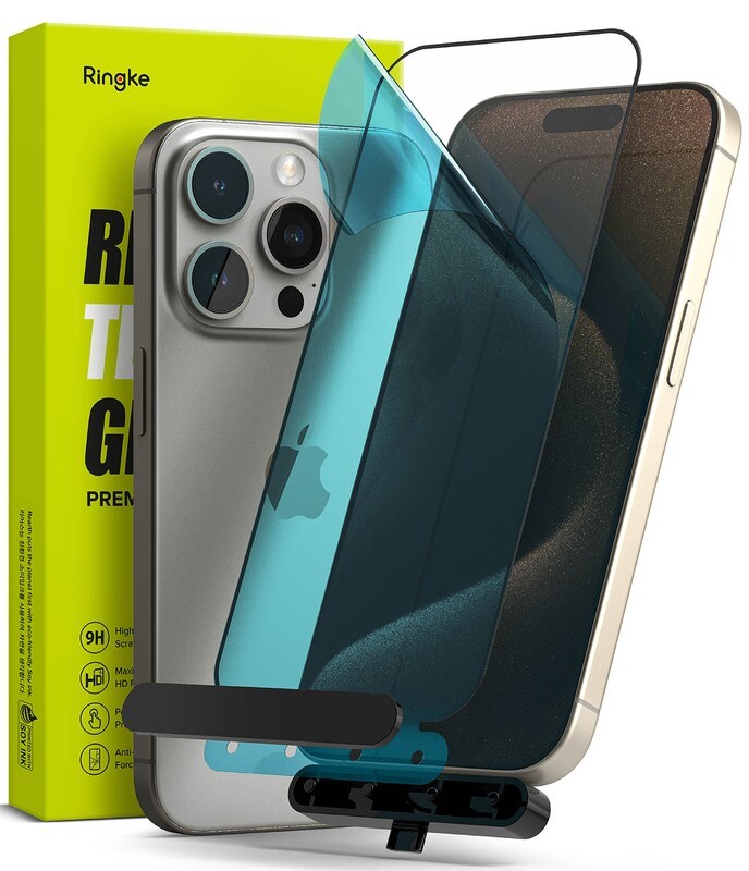 Premium Tempered Glass Screen Protector for iPhone 15 Pro