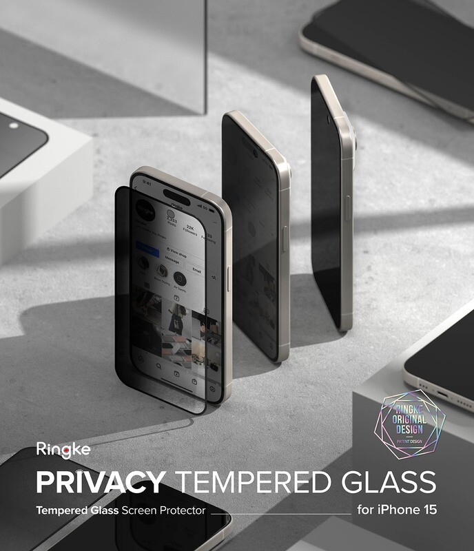 Privacy Premium Tempered Glass Screen Protector for iPhone 15