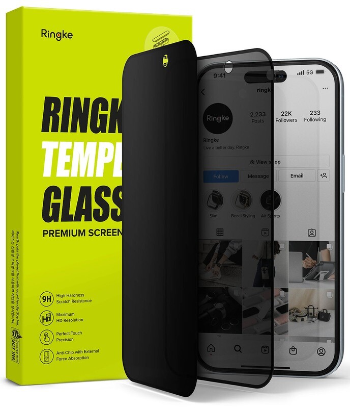 Privacy Premium Tempered Glass Screen Protector for iPhone 15