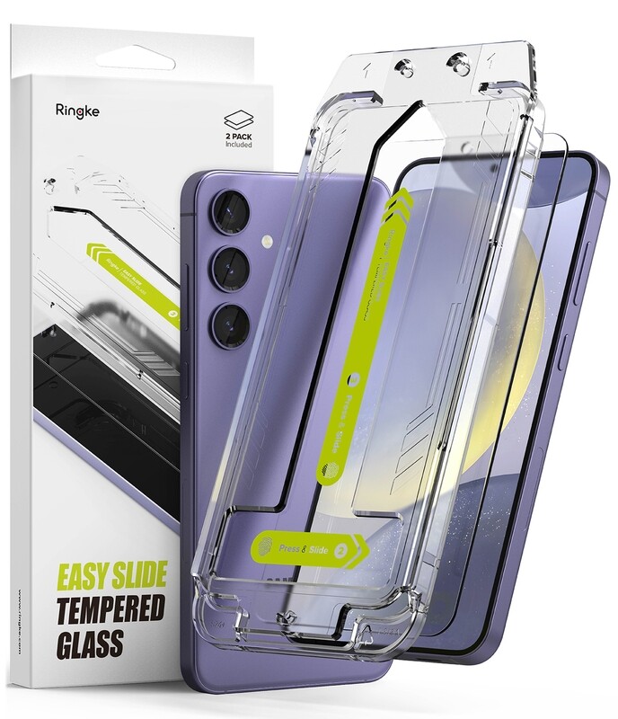 Easy Slide Premium Tempered Glass (2 Pack) Screen Protector for Galaxy S24 Plus