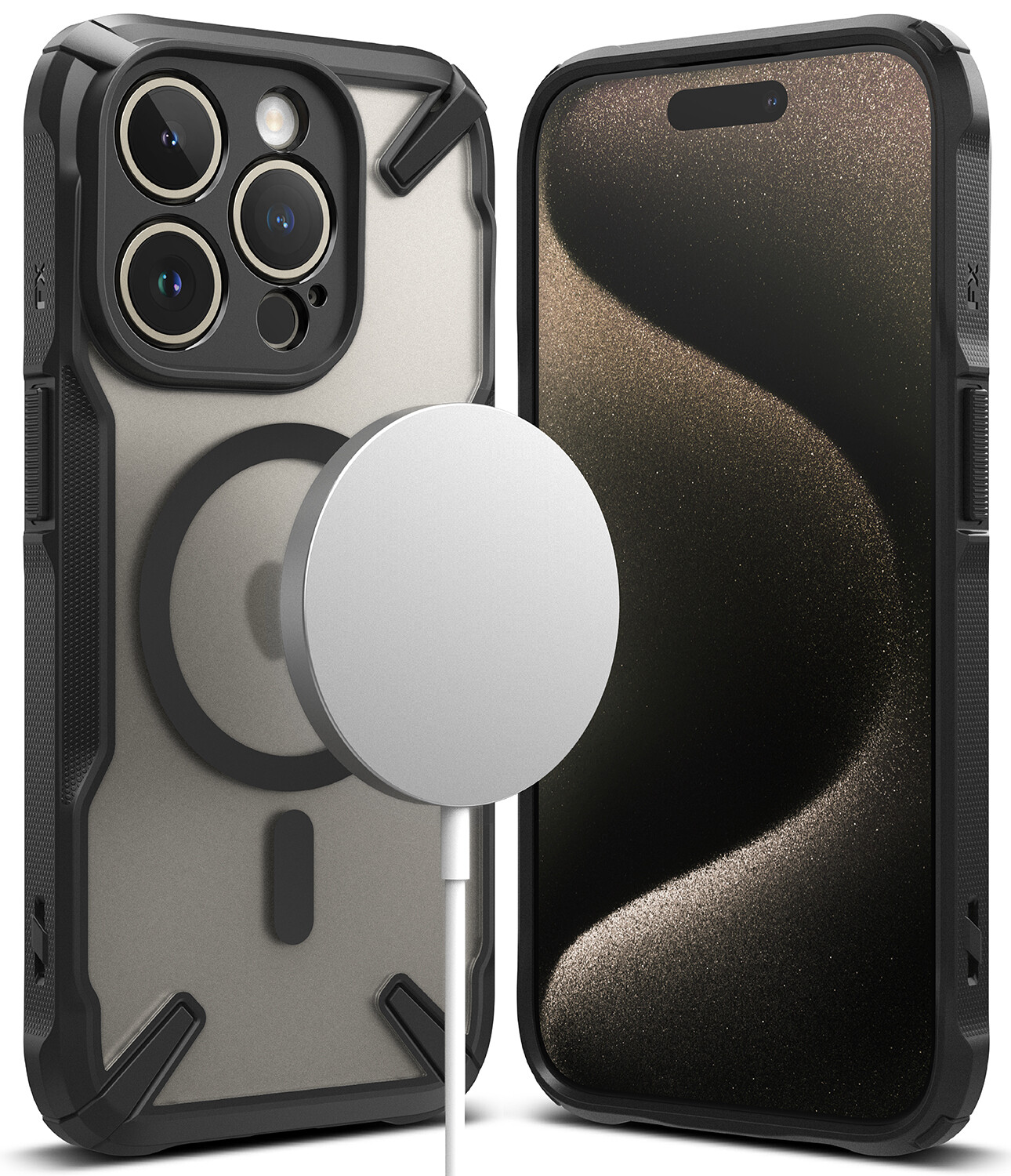 Fusion X for iPhone 15 Pro Max MagSafe Accessories Case – Matte Black