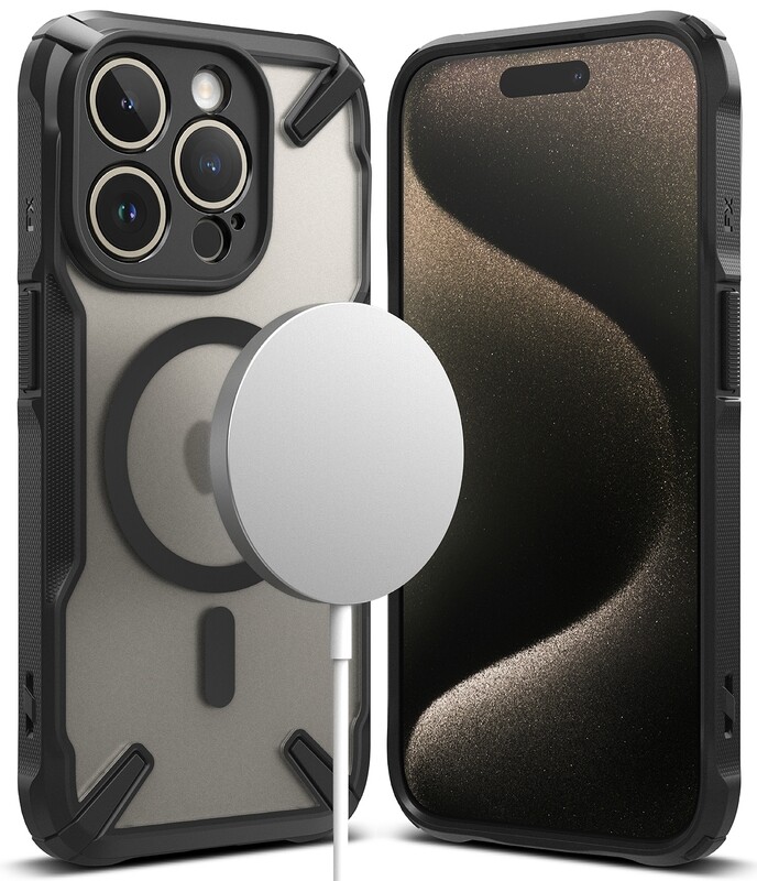 Fusion X for iPhone 15 Pro Max MagSafe Accessories Case – Matte Black