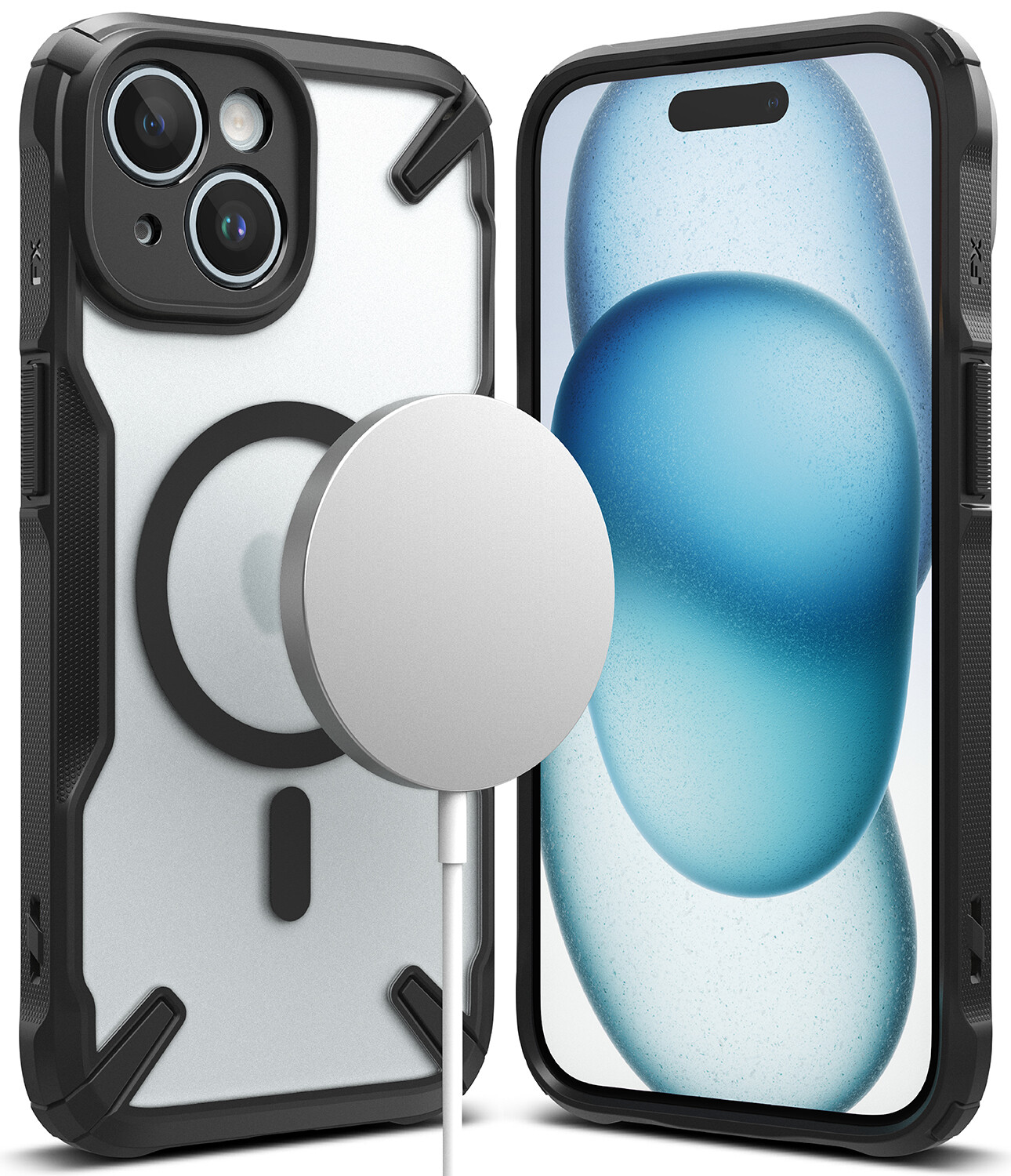 Fusion X for iPhone 15 Plus MagSafe Accessories Case – Matte Black