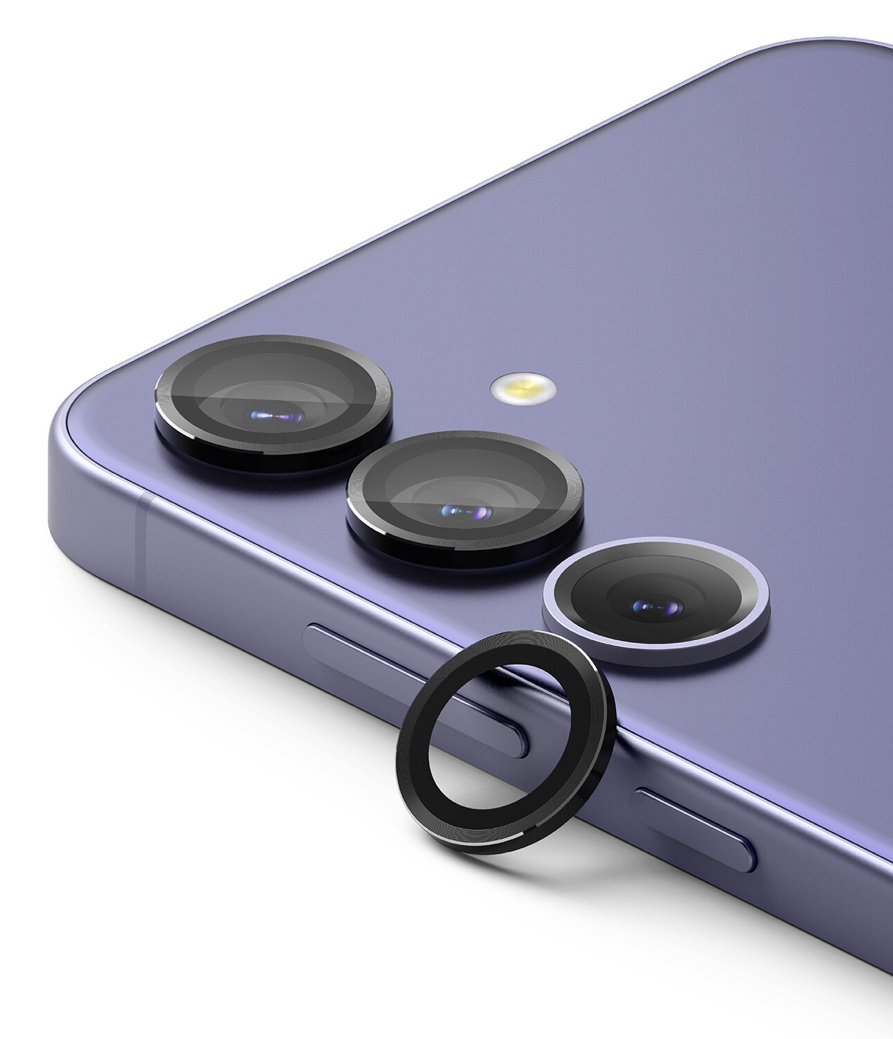 Camera Lens Protectors with Aluminium Alloy Frames for Galaxy S24 (Set) - Black
