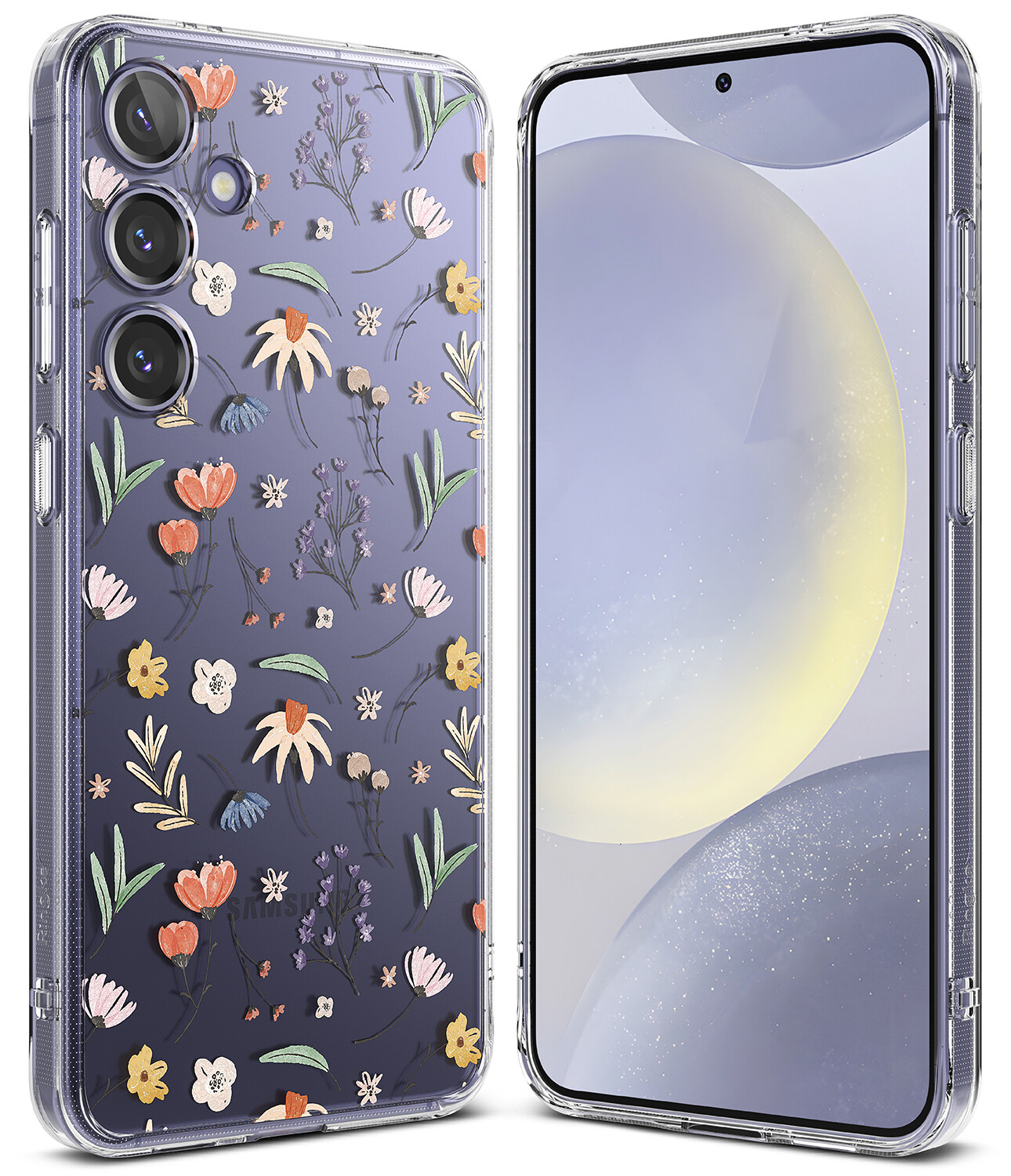 Fusion Design for Galaxy S24 Plus Military-Grade Slim Protective Case - Dry Flowers