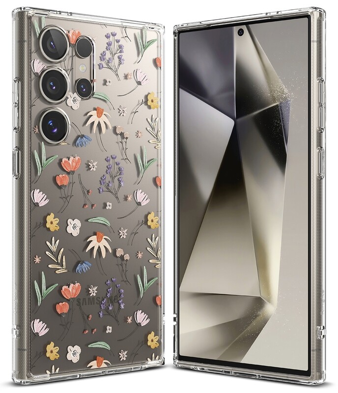 Fusion Design for Galaxy S24 Ultra Military-Grade Slim Protective Case - Dry Flowers
