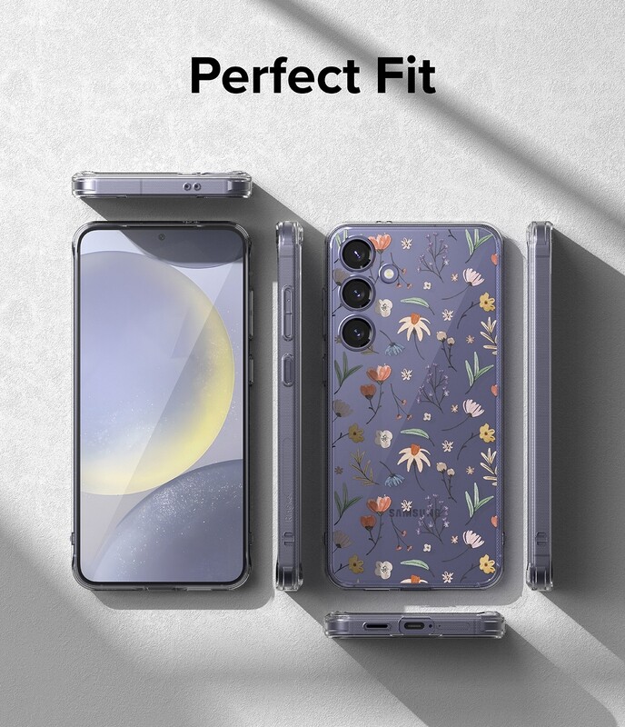 Fusion Design for Galaxy S24 Plus Military-Grade Slim Protective Case - Dry Flowers
