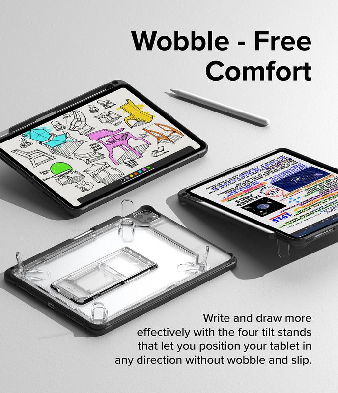 Fusion Sketch Stand case for iPad Pro 11 inch (1st, 2nd, 3rd, 4th Generation) - Black